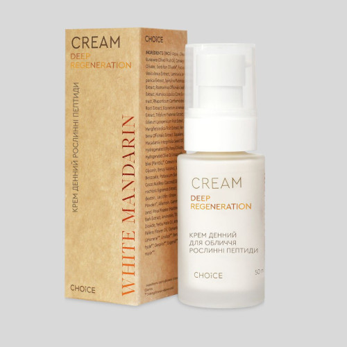Крем денний Рослинні пептиди DEEP REGENERATION White Mandarin
