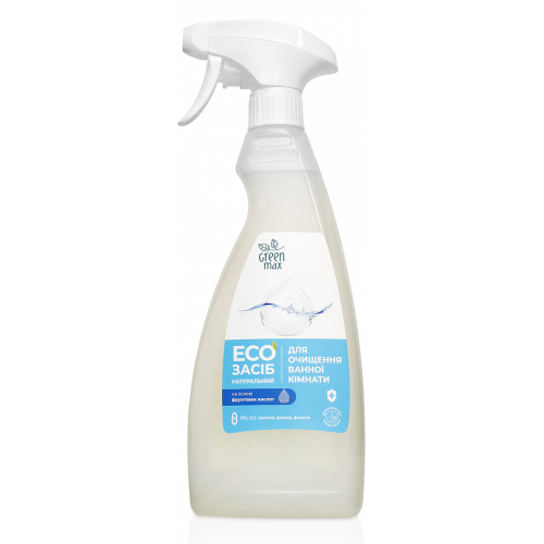 EКО Засіб натуральний для очищення ванної кімнати з розпилювачем Green Max